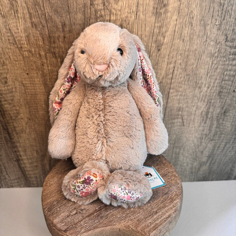 Jellycat Blossom Beige Bunny Petal Bunny FAST SHIP NEW Jellycat Bunny Medium